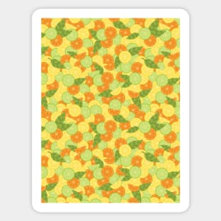 Citrus Splash Seamless Surface Pattern Design Sticker